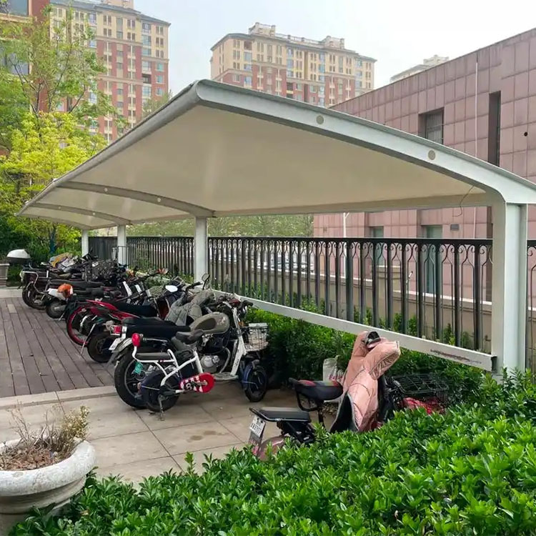 舟曲县膜结构电动车棚